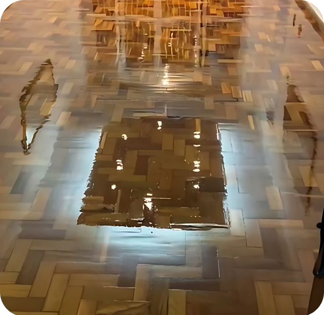 Revitalização completa de piso de madeira